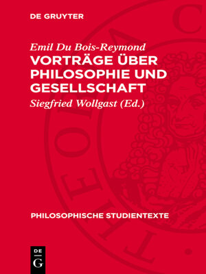 cover image of Vorträge über Philosophie und Gesellschaft